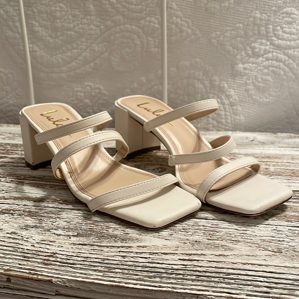 Lulus Block Sandal Heels